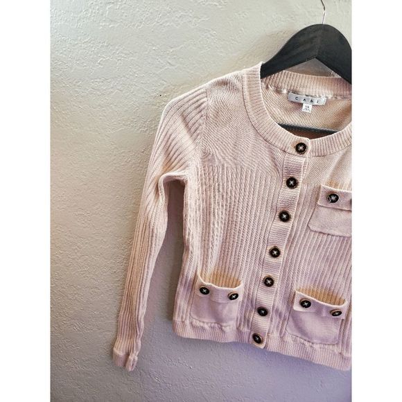 CAbi Pink Button-Up Cardigan - Picture 4 of 8